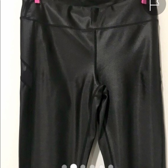 🧩 Mono b Faux Liquid Leather Leggings ✨ Large 🧩 - Picture 7 of 7